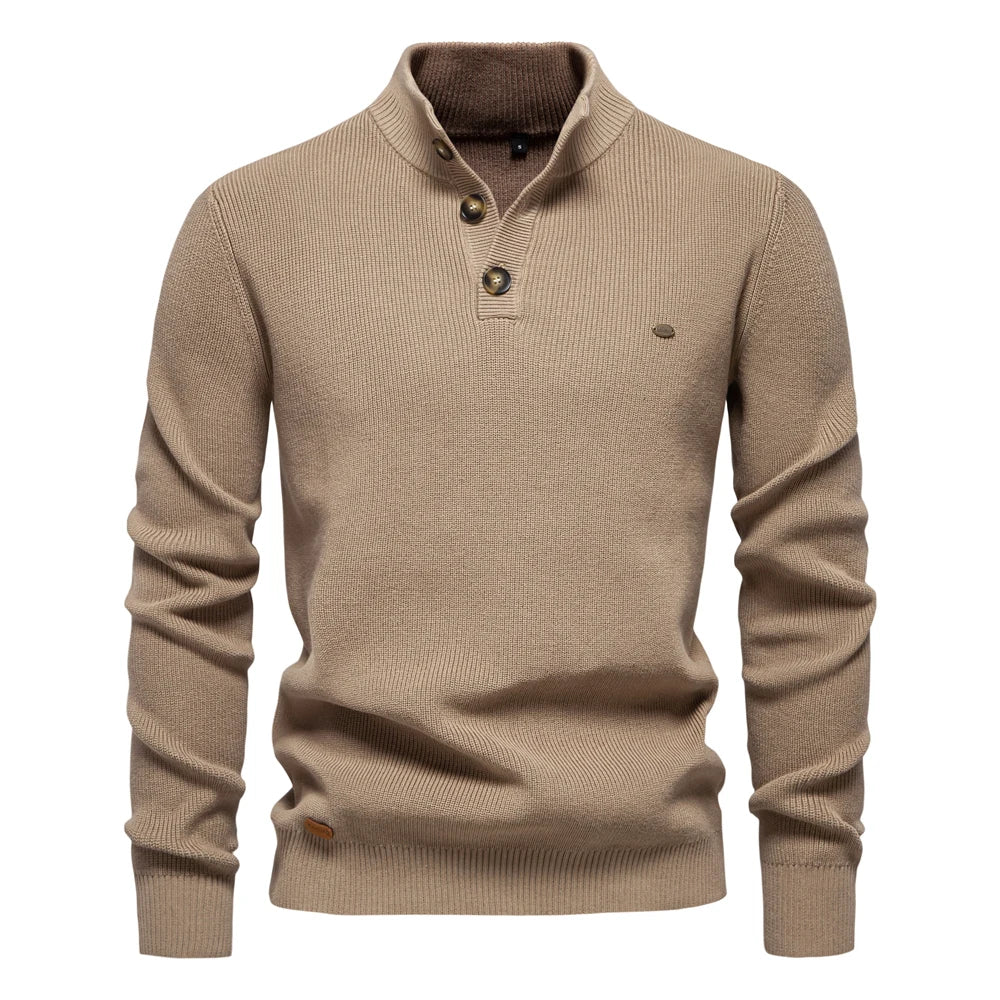 Konrad | Elegante Pullover Da Uomo Con Design A Bottoni
