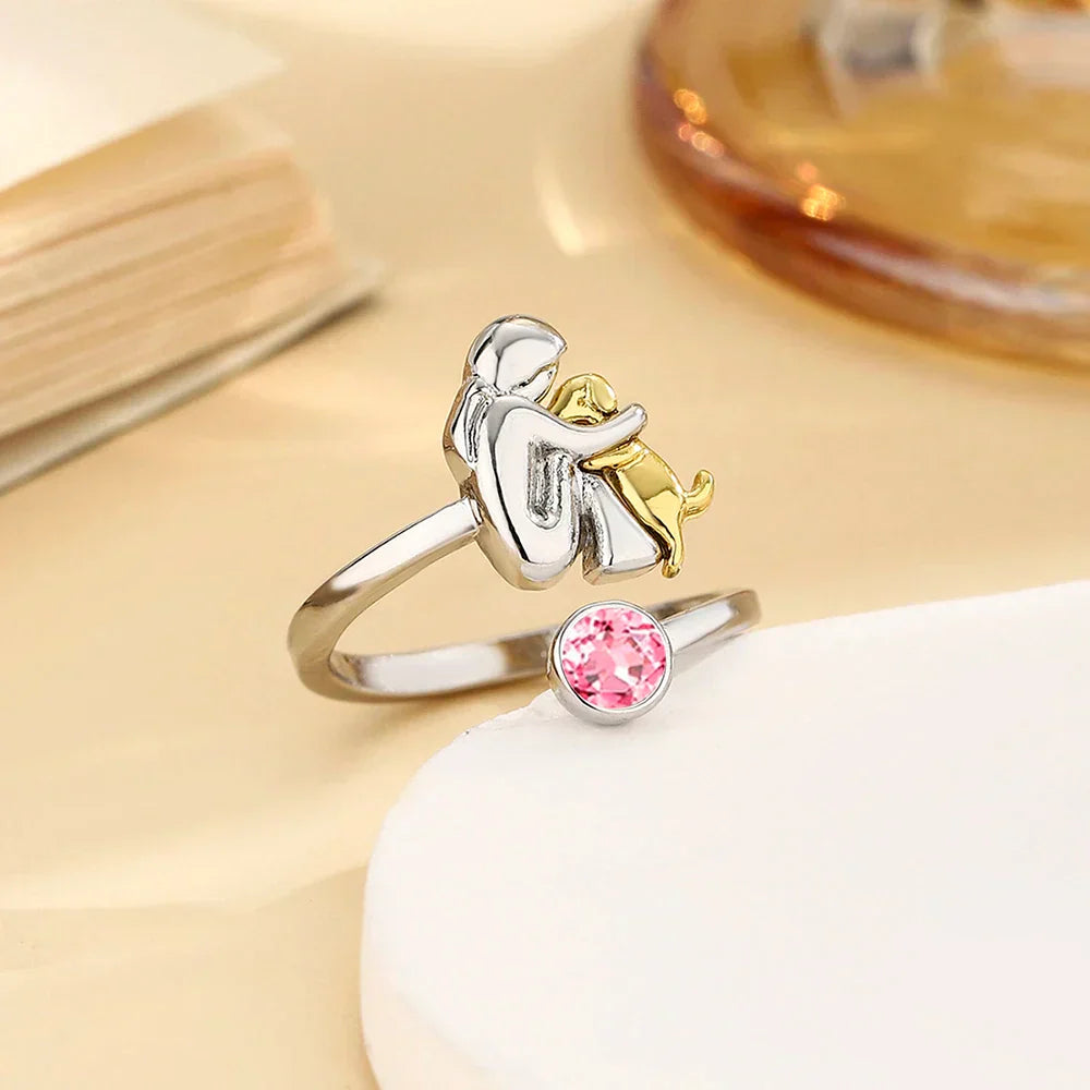 Aria & Lily | Anello Abbraccio con Cane