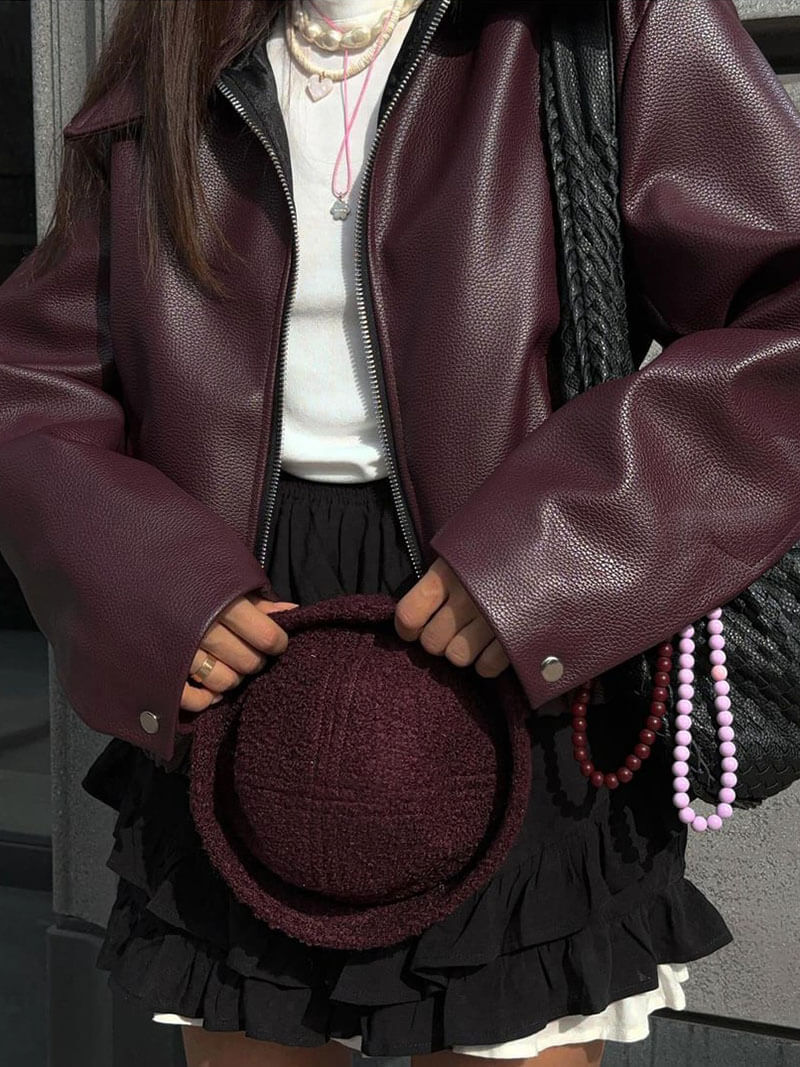Giacca in pelle Romy