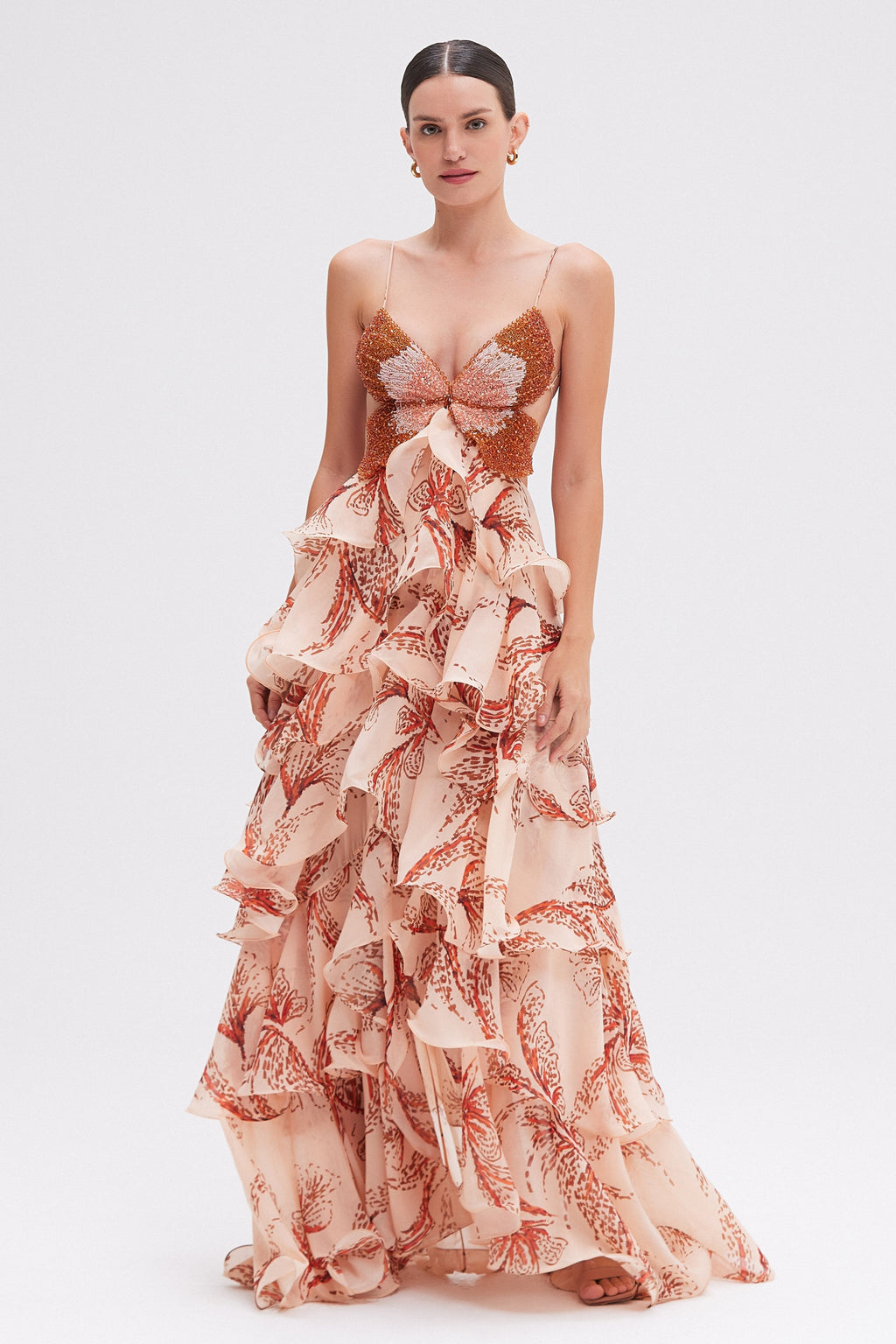 Amora Ruffle Gown