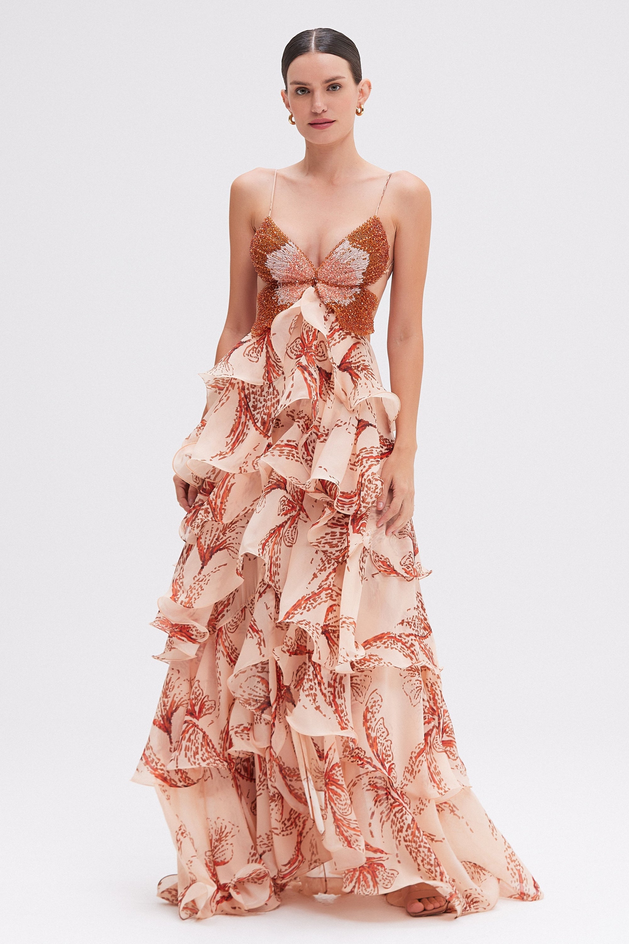 Amora Ruffle Gown