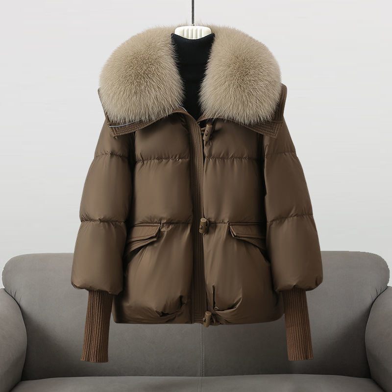 Nadia™ | Giacca Puffer Elegante con Collo in Eco-Pelliccia