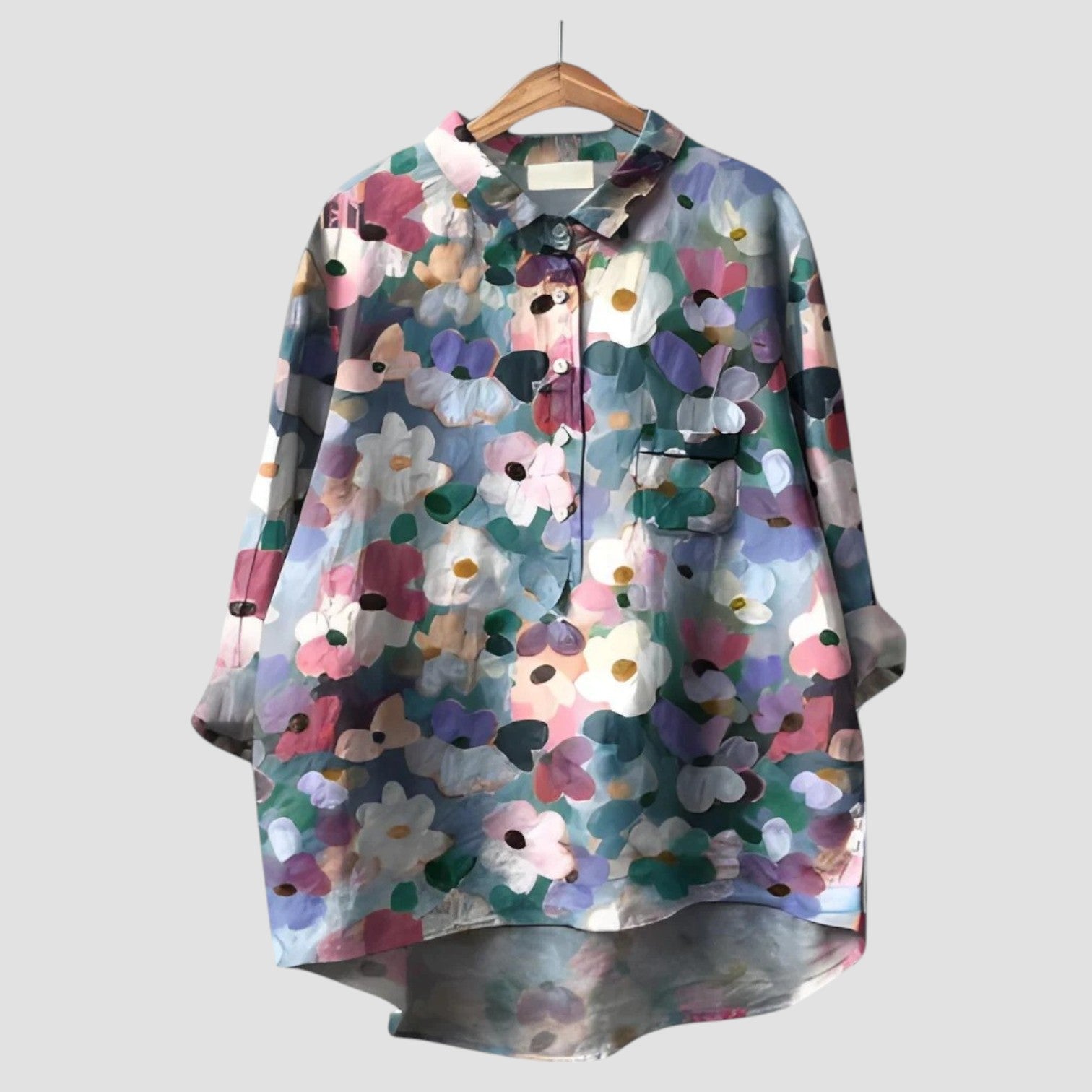 VERONICA | Blusa floreale artistica