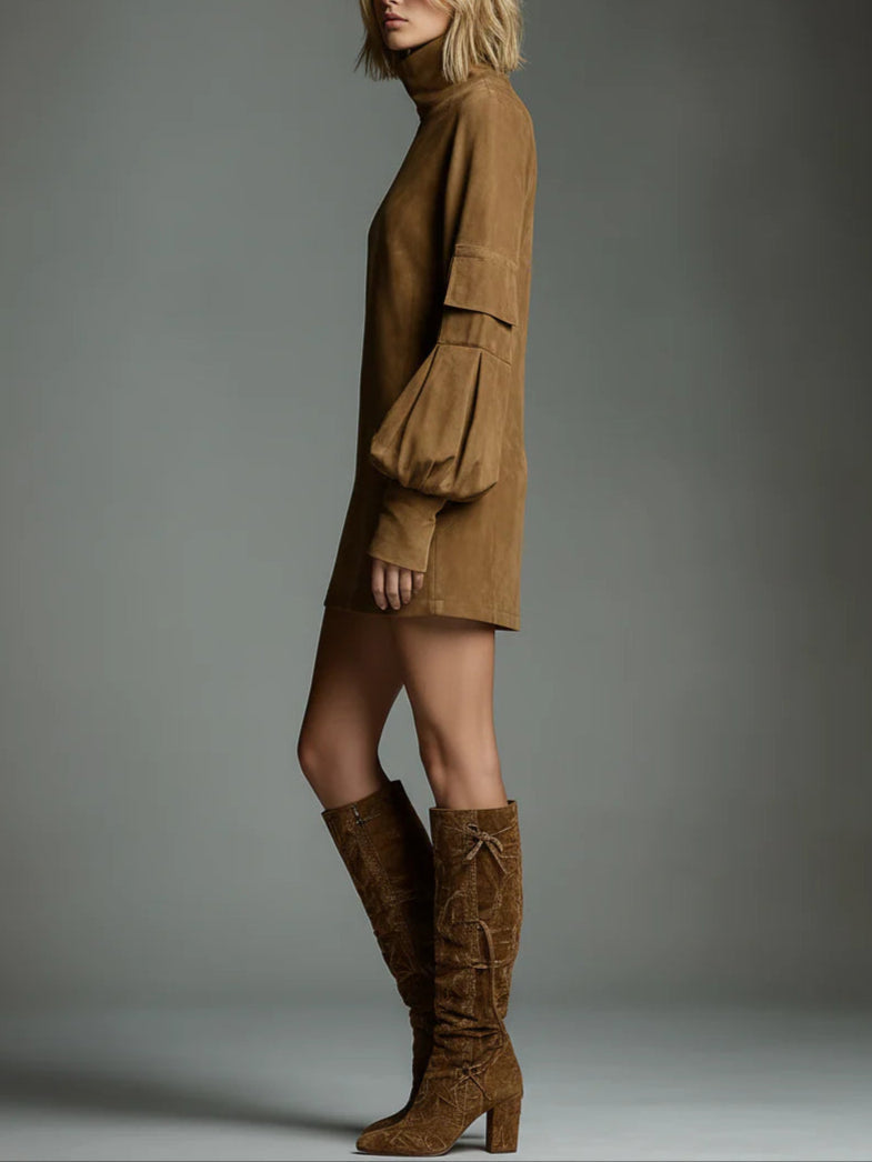 Briony | Turtleneck Mini Dress