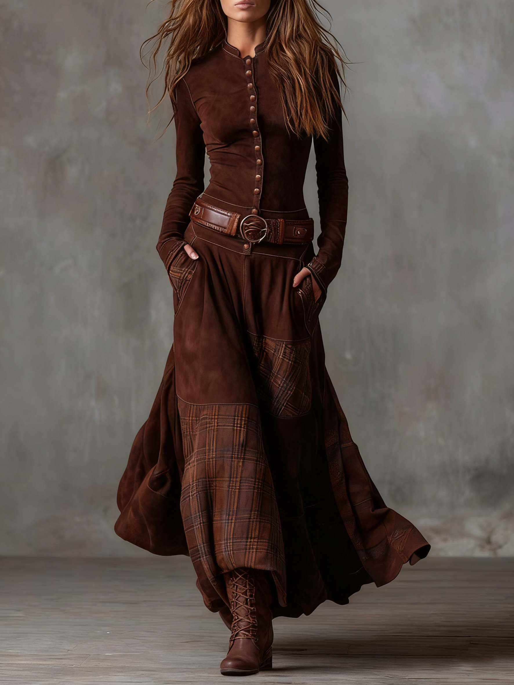 Helena | Patchwork Maxi Dress