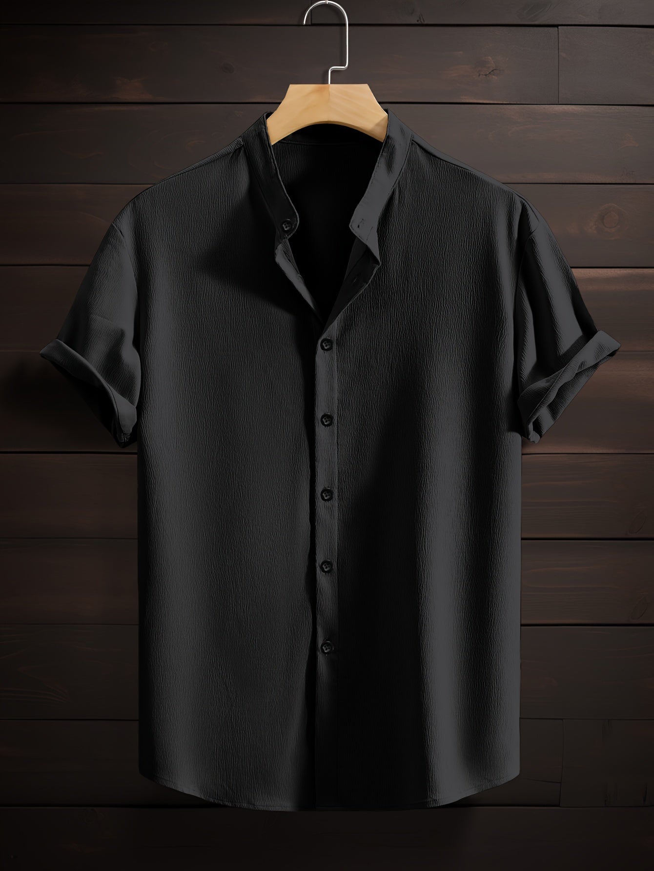LUCA™ | CAMICIA ESTIVA CON COLLETTO COREANO DI RAVELLI MILANO