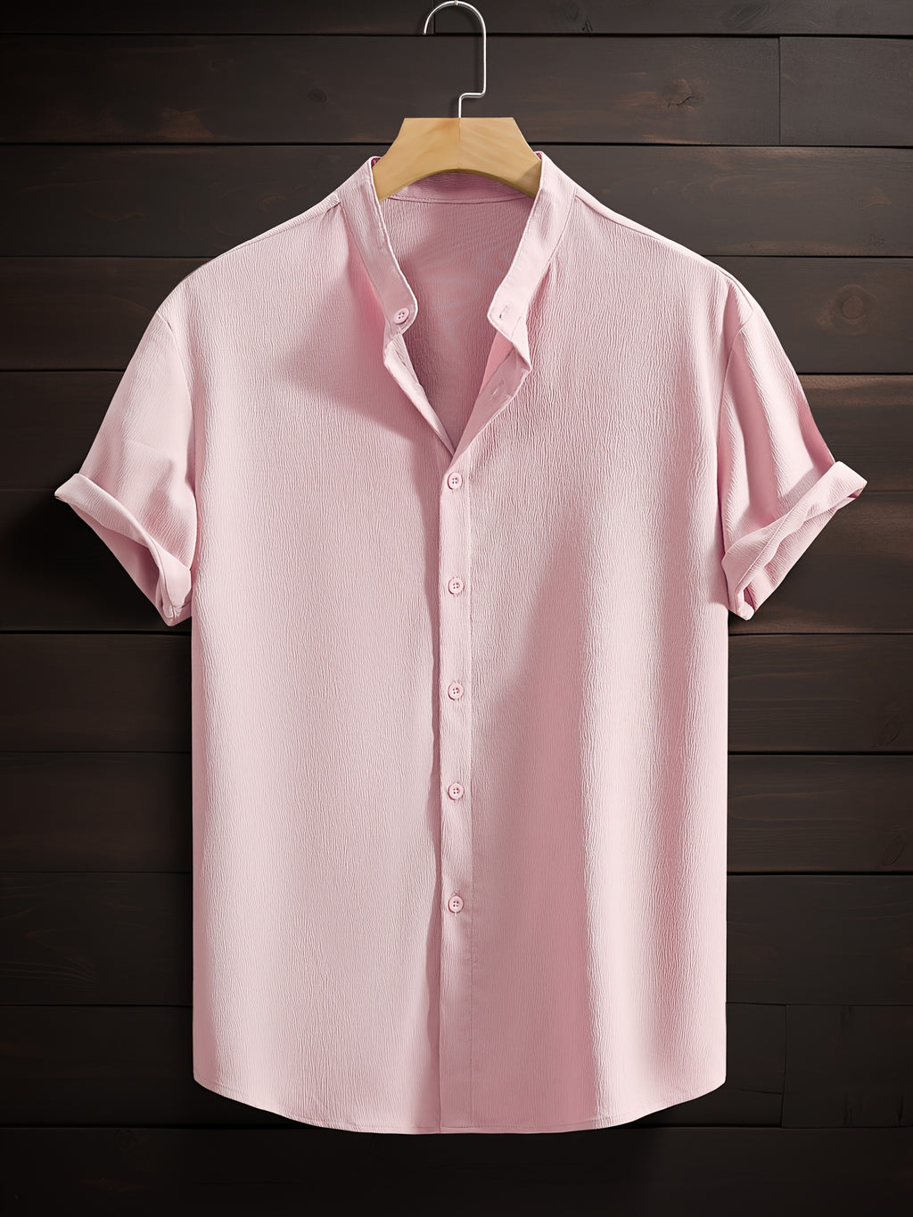 LUCA™ | CAMICIA ESTIVA CON COLLETTO COREANO DI RAVELLI MILANO