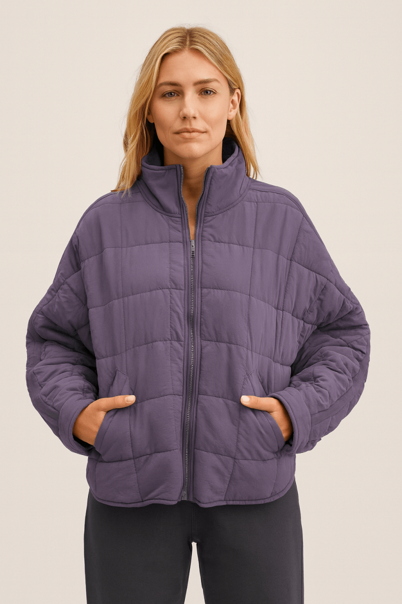 April – Giacca Piumino Compatta Leggera Con Zip