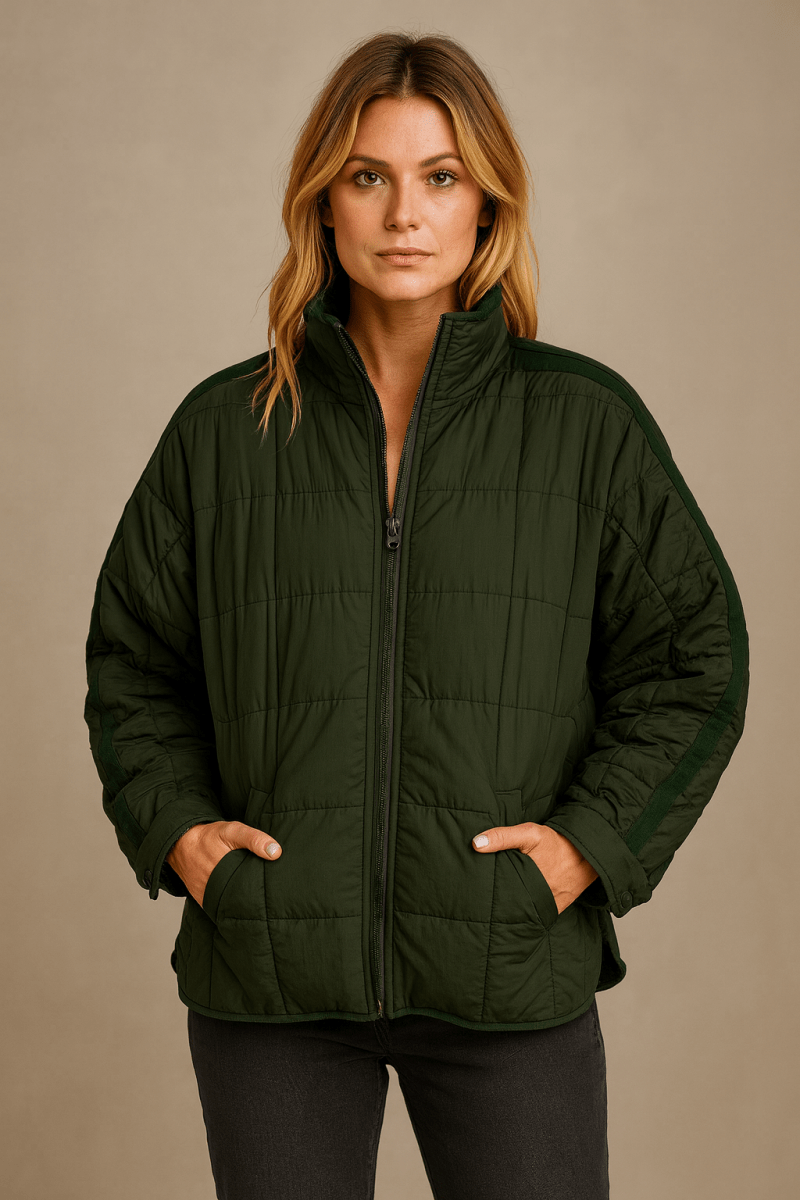 April – Giacca Piumino Compatta Leggera Con Zip