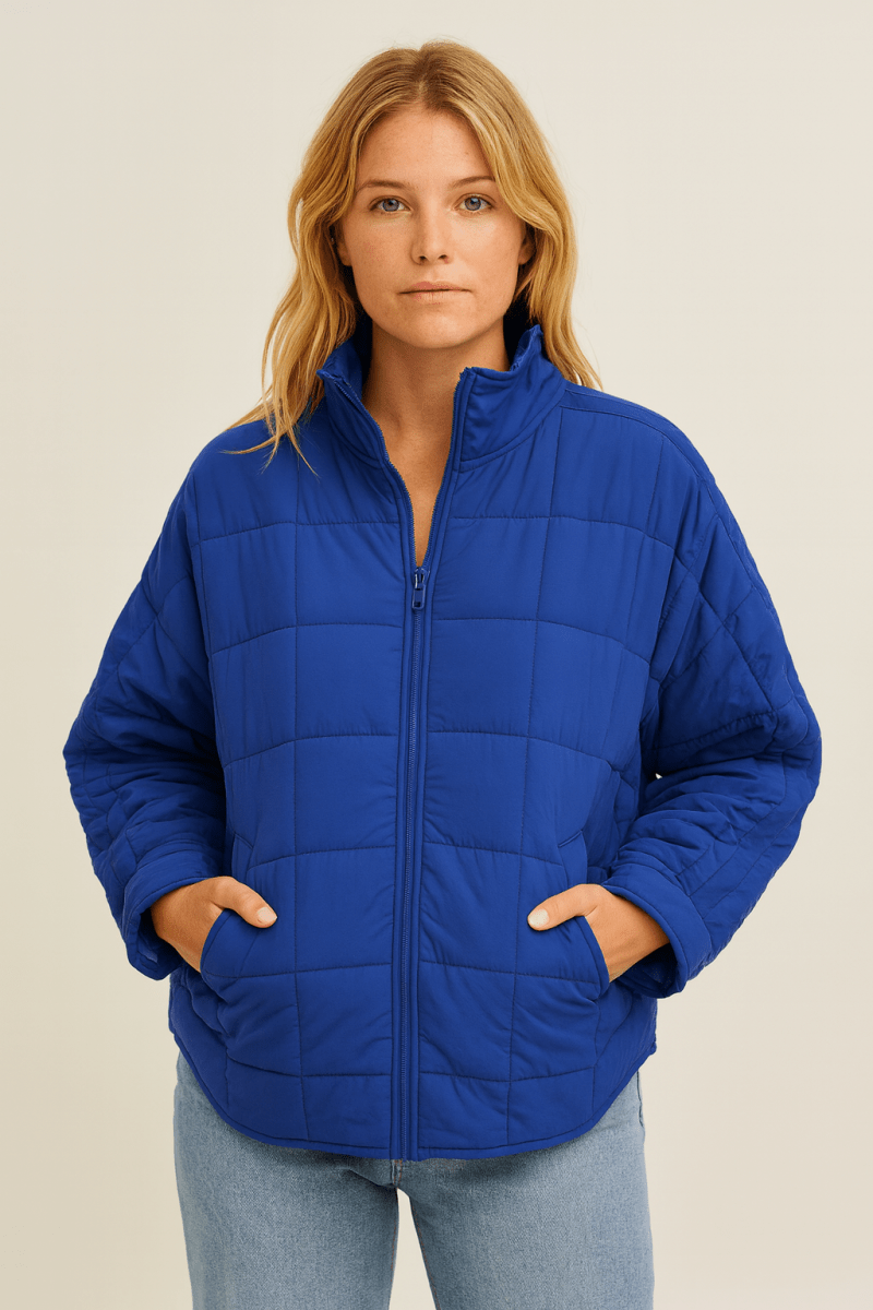 April – Giacca Piumino Compatta Leggera Con Zip