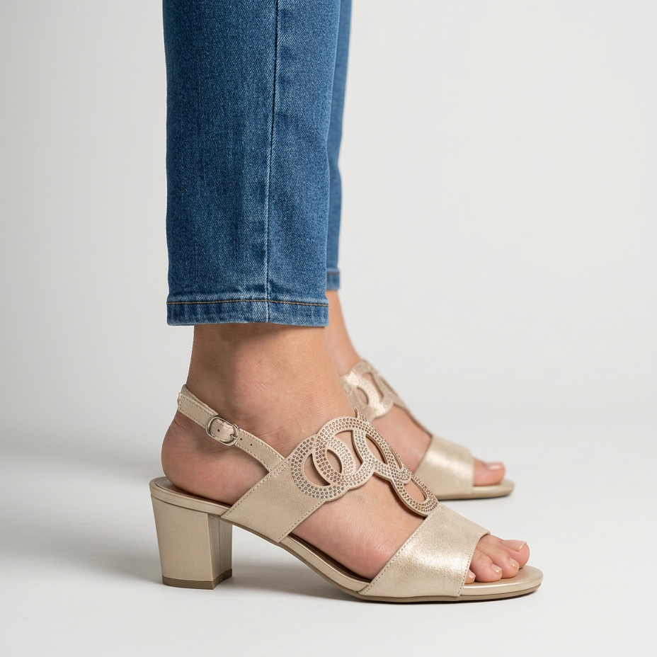 Gea - Sandalo comodo donna con tacco