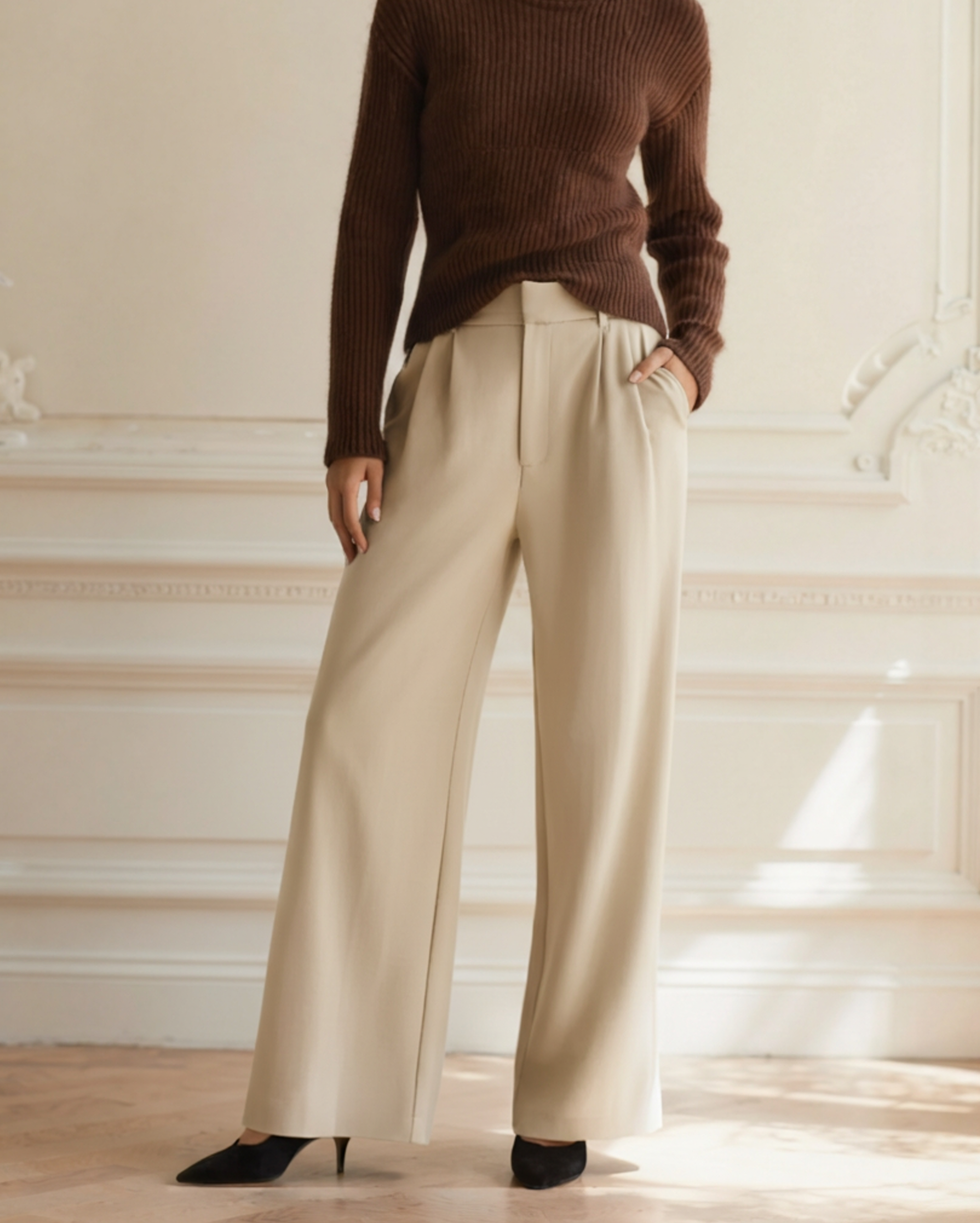 Pantaloni Serena a Gamba Larga