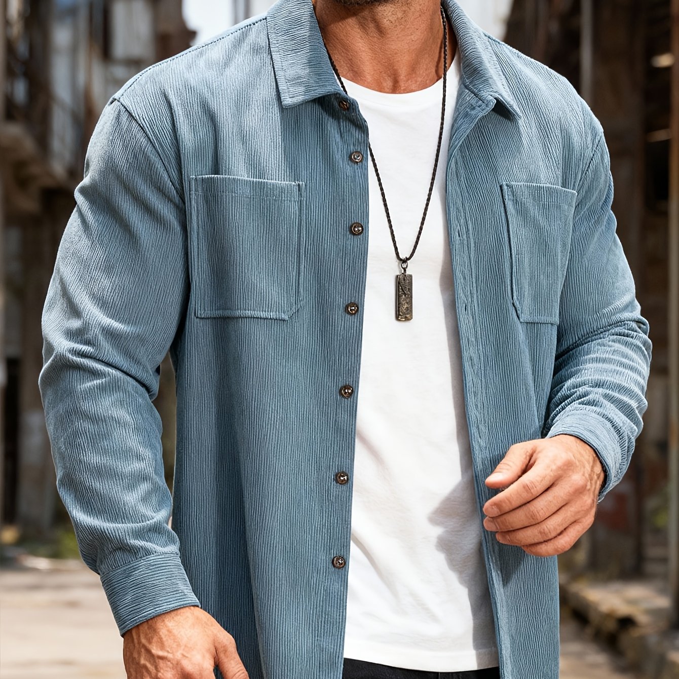 GIULIO™ | CAMICIA IN VELLUTO A COSTE DI RAVELLI MILANO