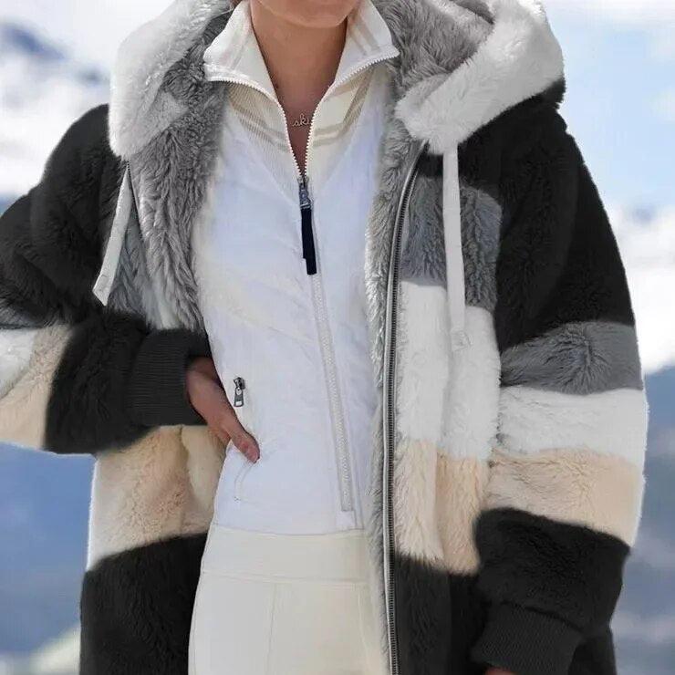 Isabella™ Giacca Invernale da Donna con Cappuccio e Cerniera