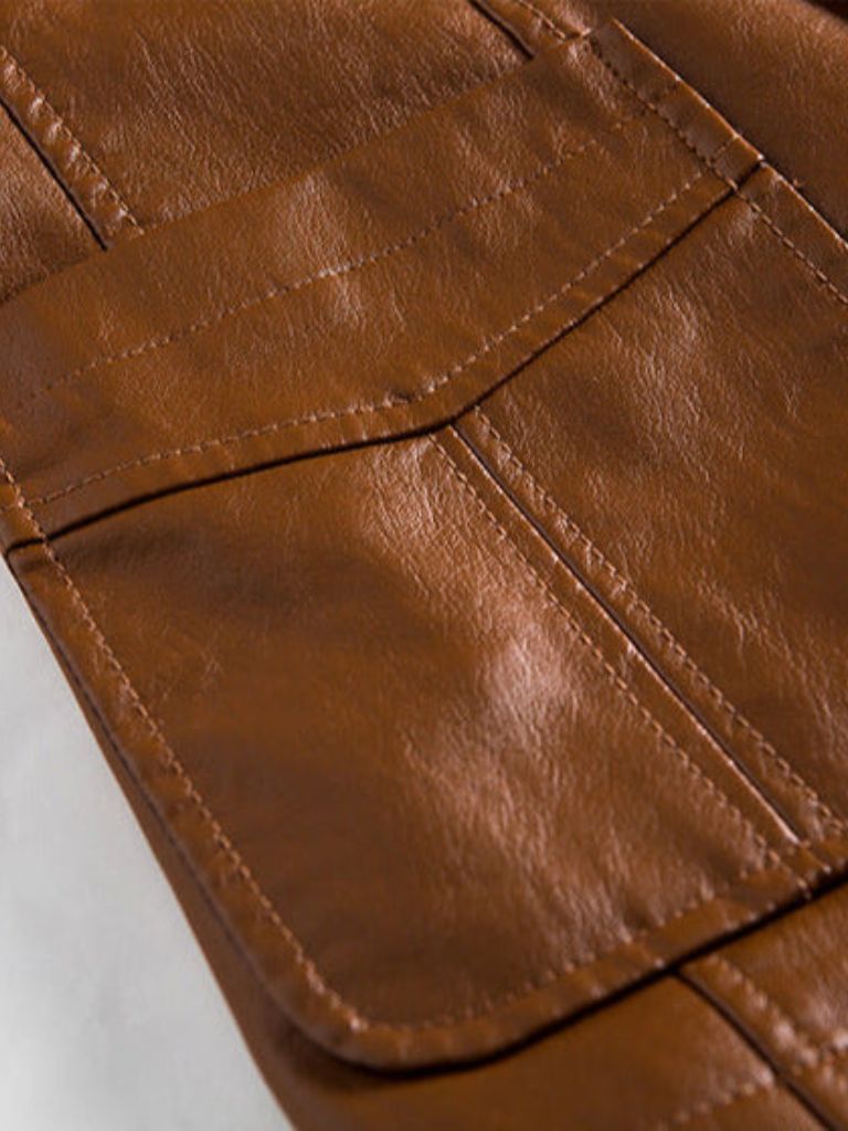 Giacca di Pelle Caramello