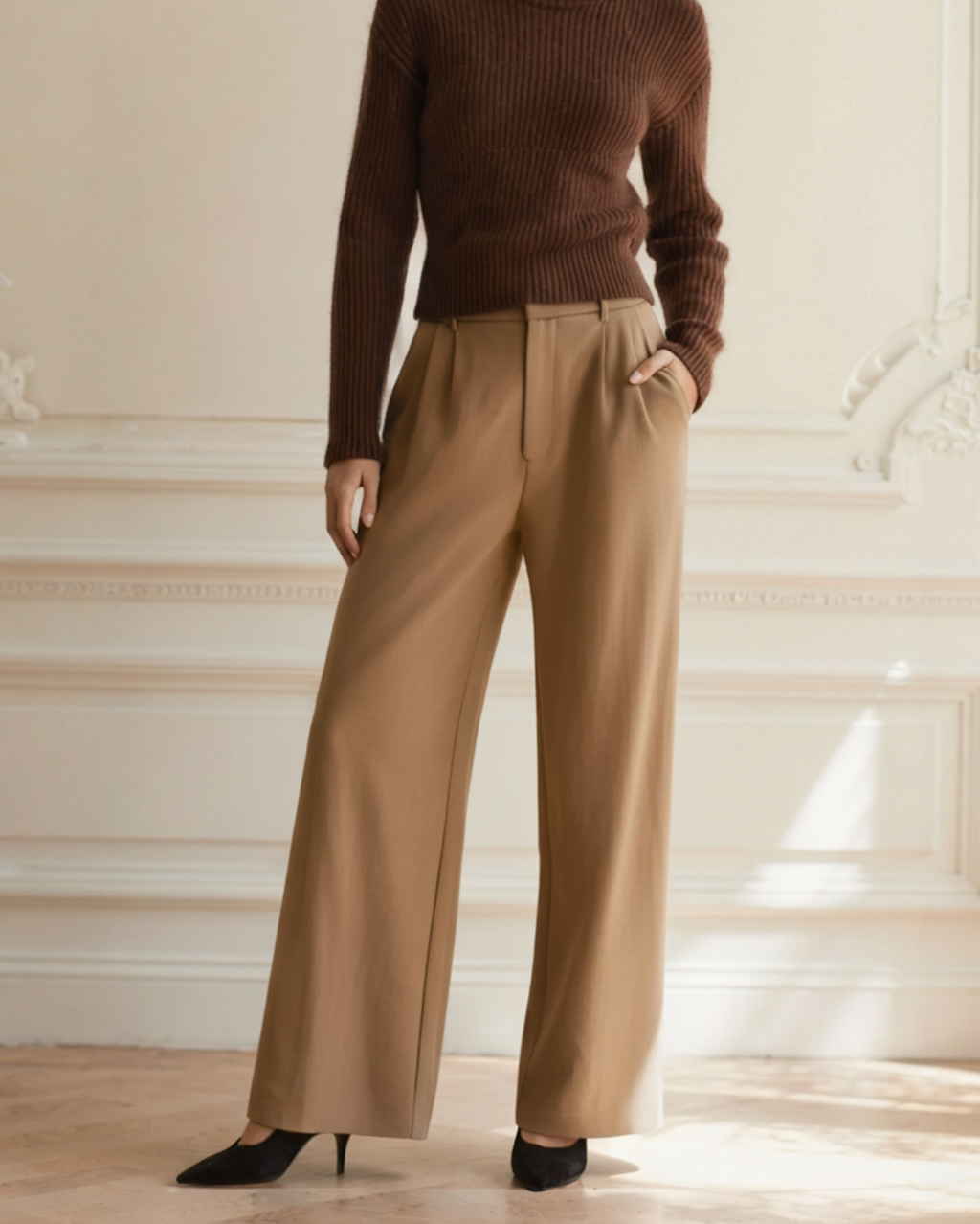 Pantaloni Serena a Gamba Larga