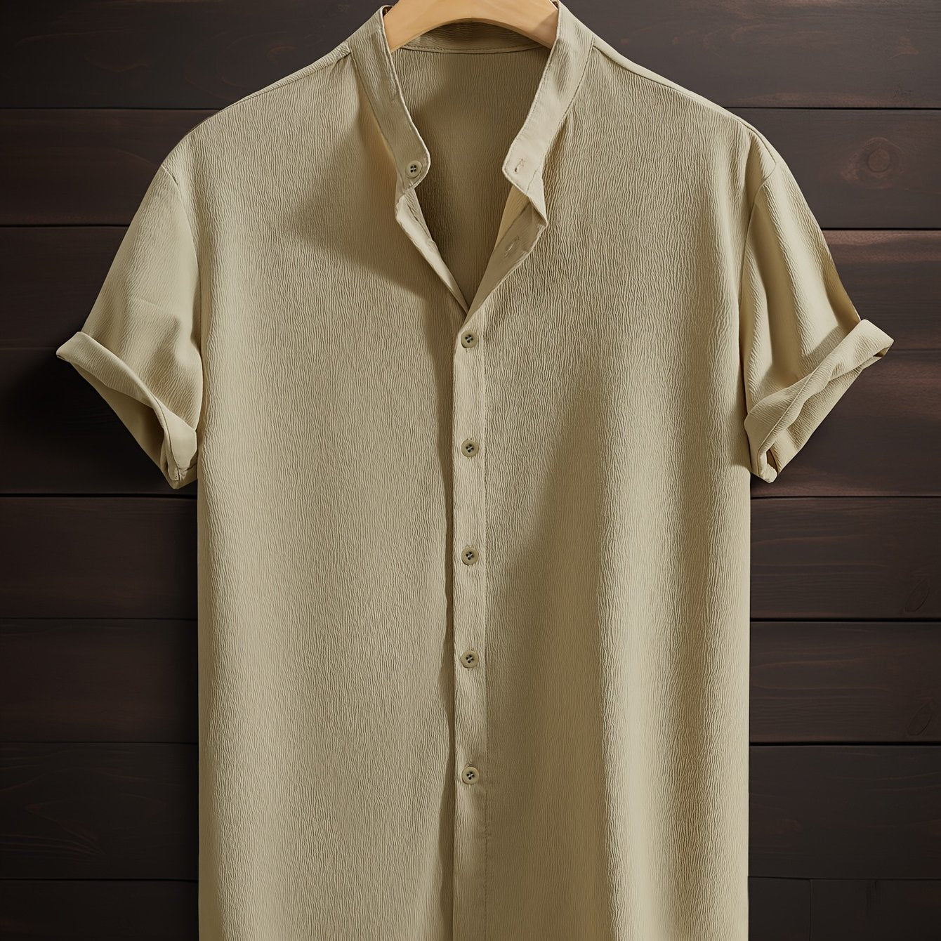 LUCA™ | CAMICIA ESTIVA CON COLLETTO COREANO DI RAVELLI MILANO