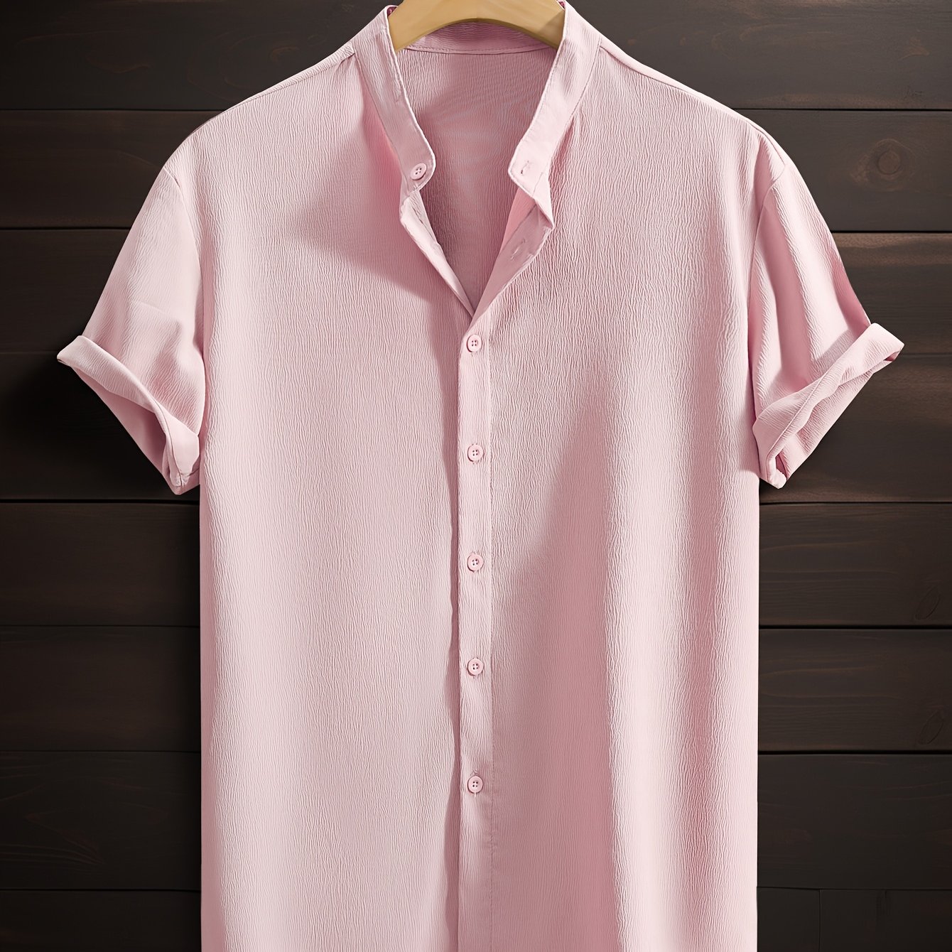 LUCA™ | CAMICIA ESTIVA CON COLLETTO COREANO DI RAVELLI MILANO