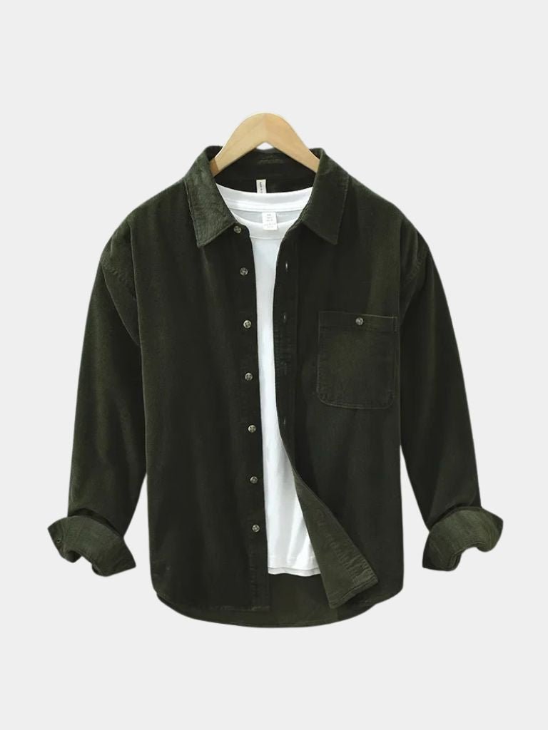 Camicia Casual in Velluto
