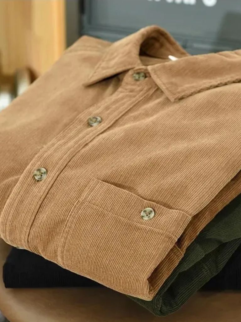 Camicia Casual in Velluto