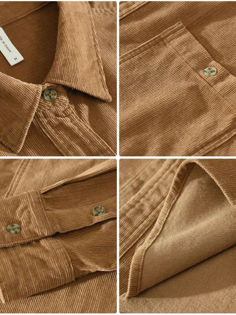 Camicia Casual in Velluto