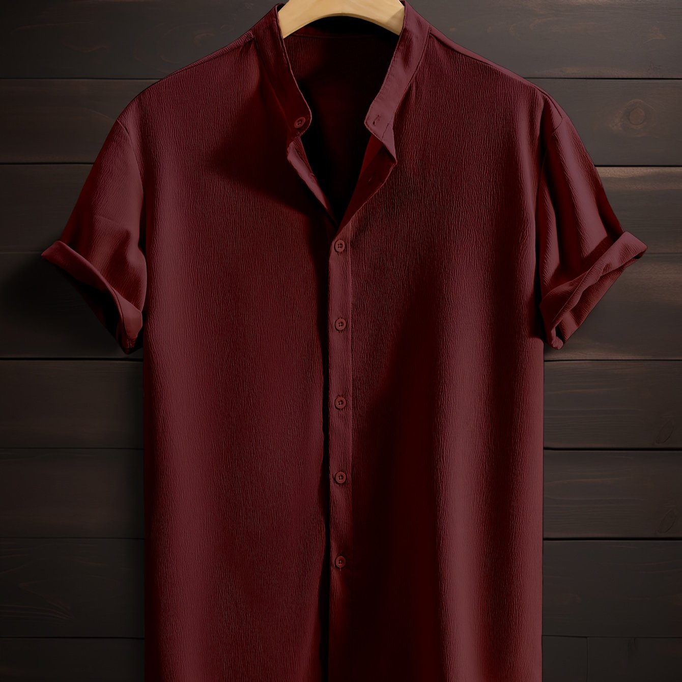 LUCA™ | CAMICIA ESTIVA CON COLLETTO COREANO DI RAVELLI MILANO