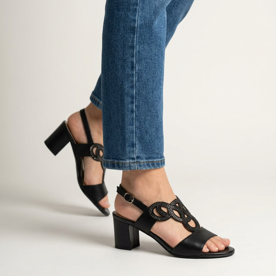 Gea - Sandalo comodo donna con tacco