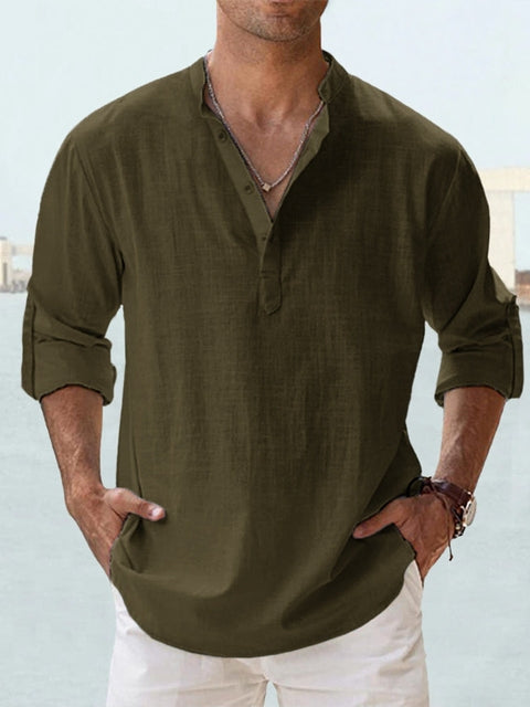 Givalli - Camicia over in lino casual