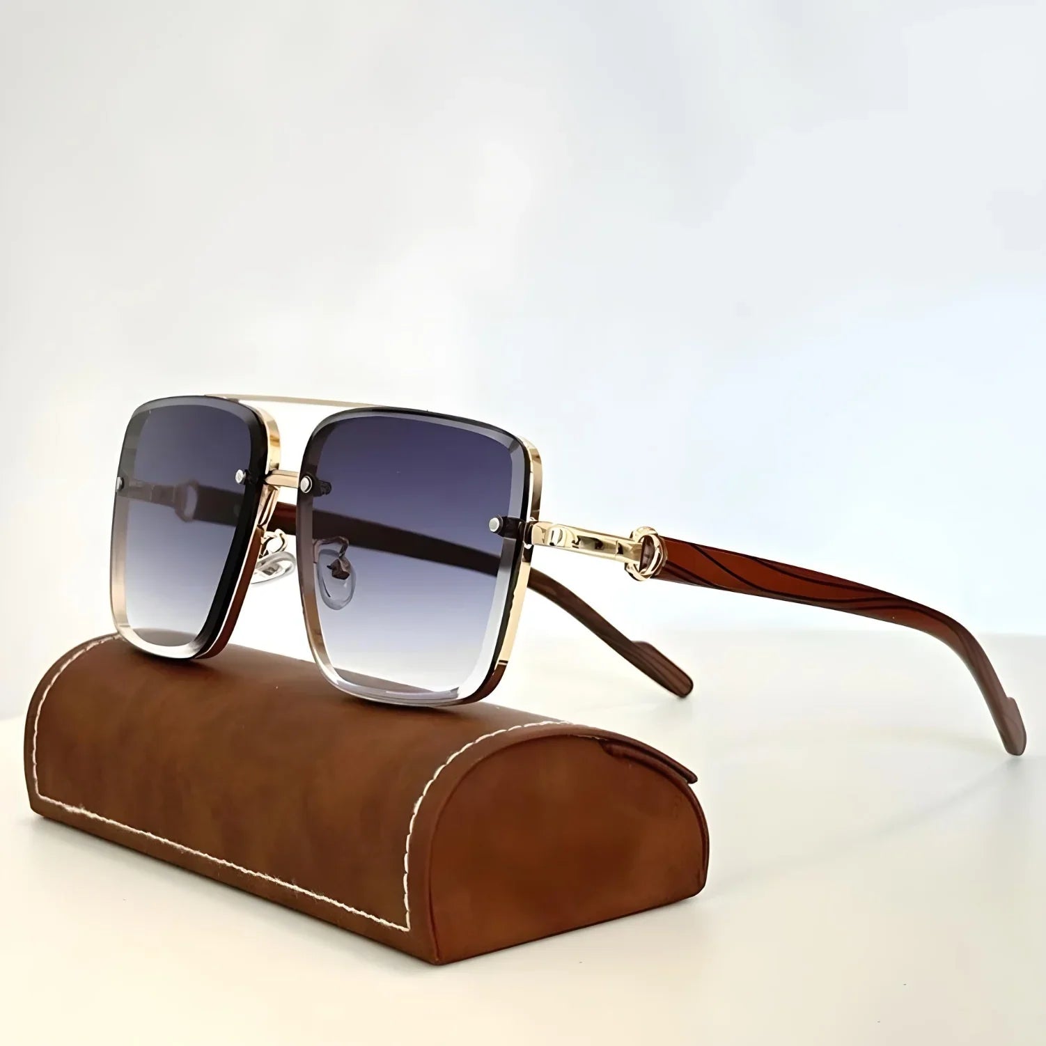 Marcello — Occhiali da Sole in Metallo e Legno