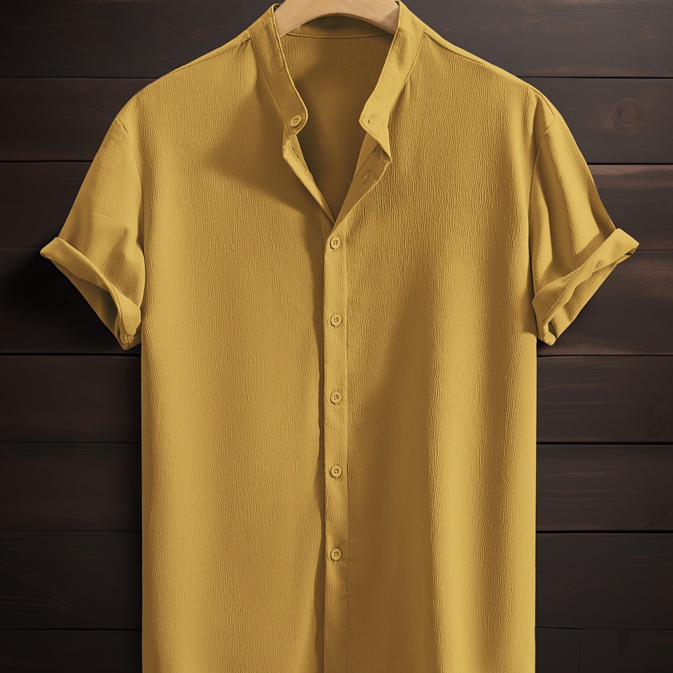 LUCA™ | CAMICIA ESTIVA CON COLLETTO COREANO DI RAVELLI MILANO