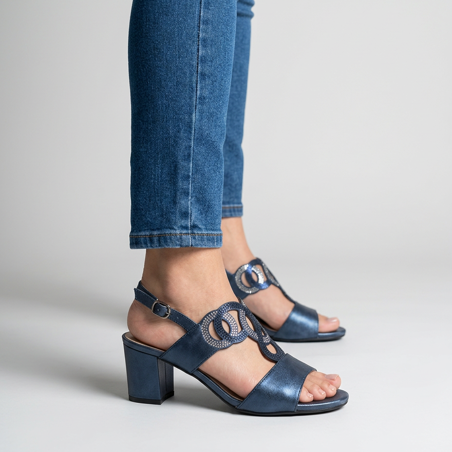 Gea - Sandalo comodo donna con tacco