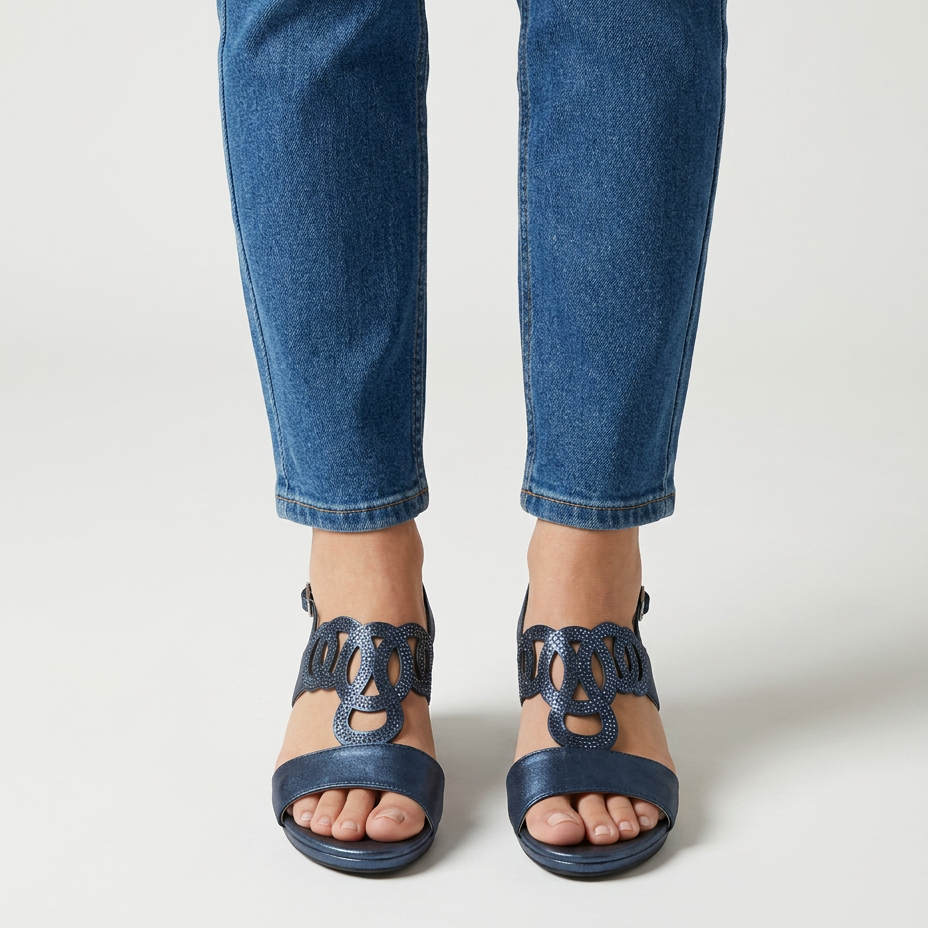 Gea - Sandalo comodo donna con tacco