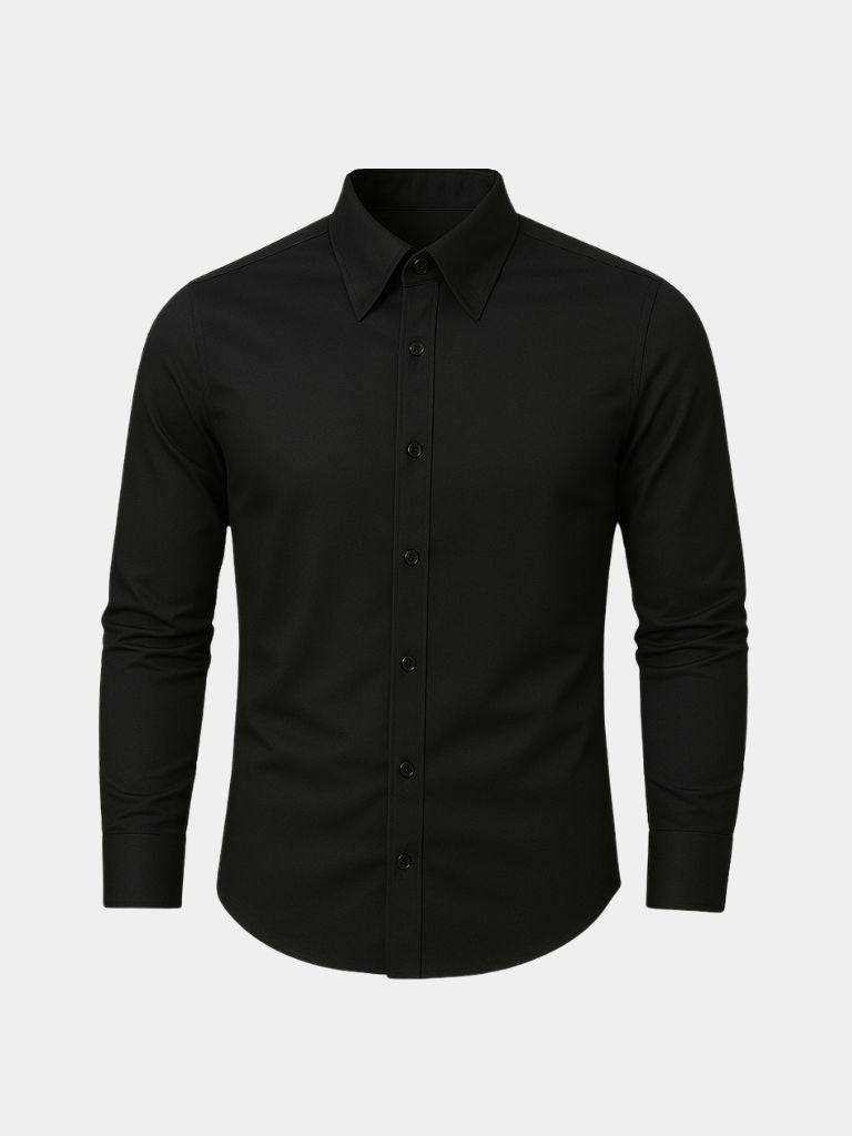 Elegante camicia con colletto a punta