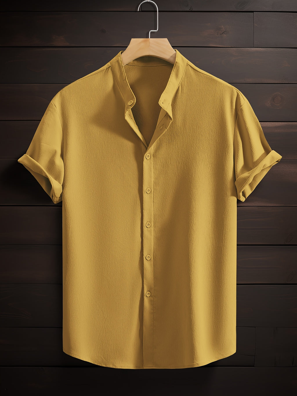 LUCA™ | CAMICIA ESTIVA CON COLLETTO COREANO DI RAVELLI MILANO