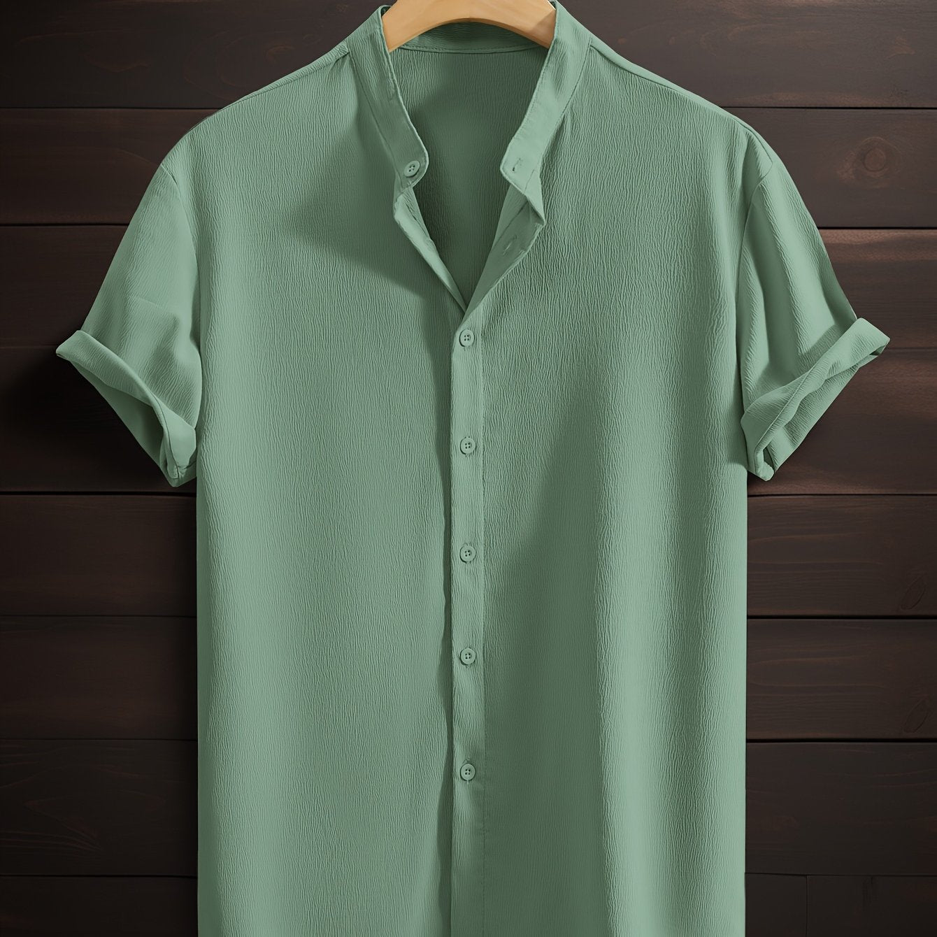 LUCA™ | CAMICIA ESTIVA CON COLLETTO COREANO DI RAVELLI MILANO