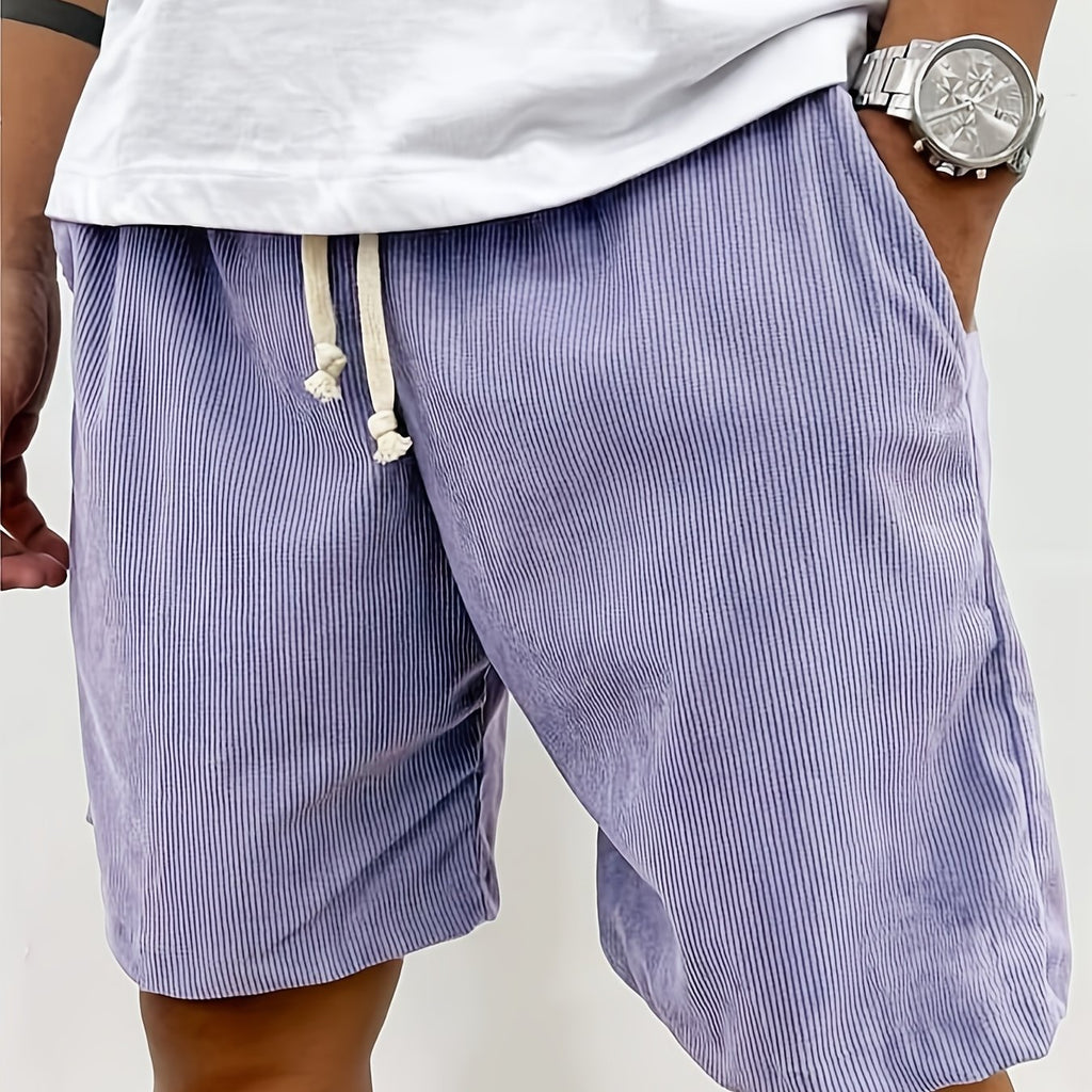 Pantaloncini sportivi casual da uomo, in velluto a coste di alta gamma, comodi e traspiranti, pantaloncini da spiaggia