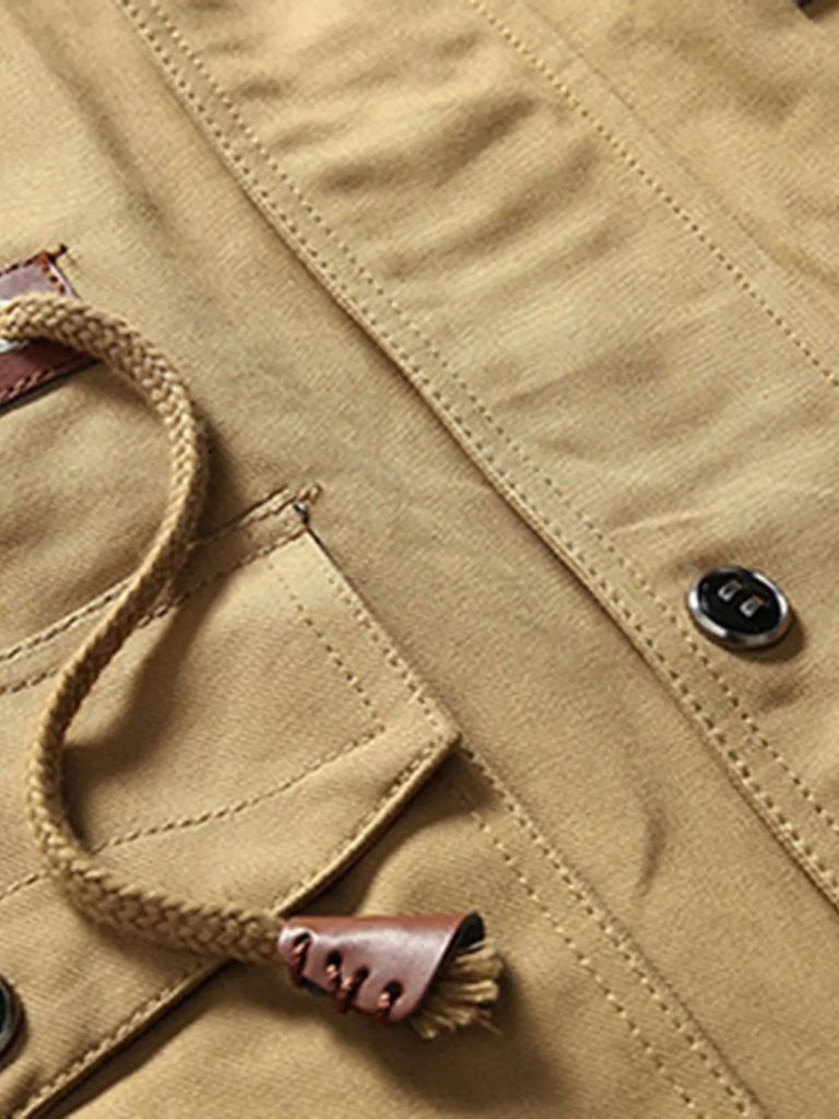Giacca Bomber in Fleece con Cappuccio