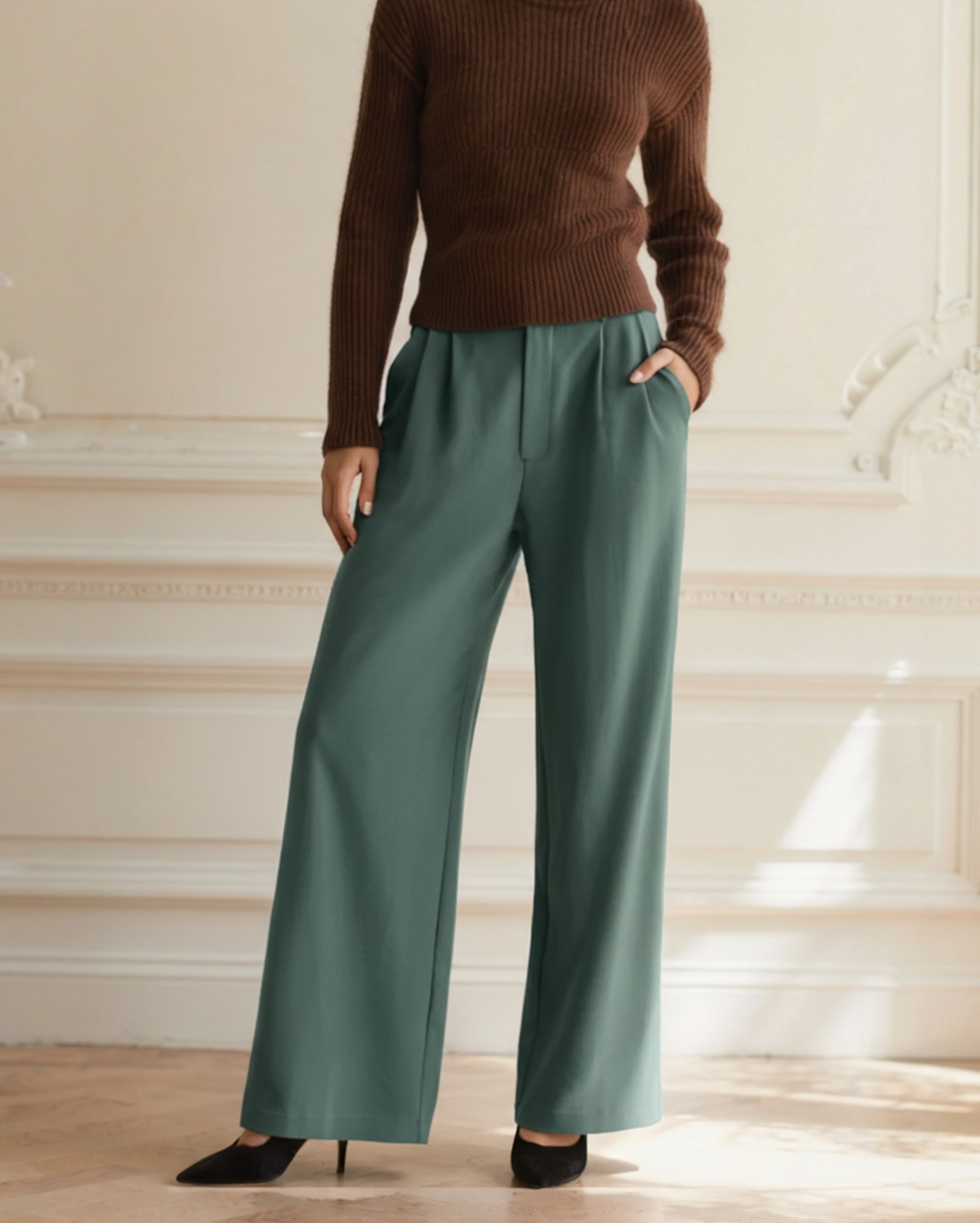 Pantaloni Serena a Gamba Larga