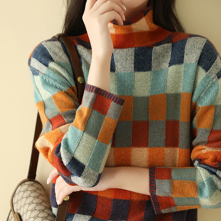 Mirea™ | Maglione Colorato a Quadri