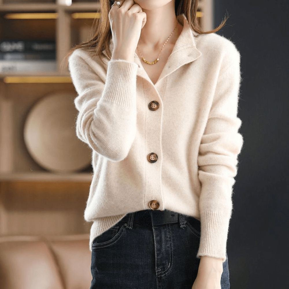 Alina™ | Cardigan Morbido in Lana e Cashmere