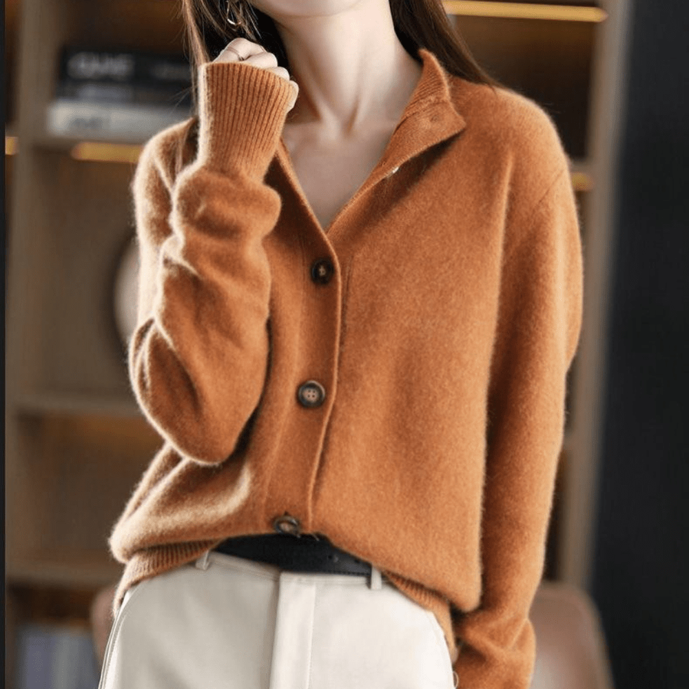 Alina™ | Cardigan Morbido in Lana e Cashmere