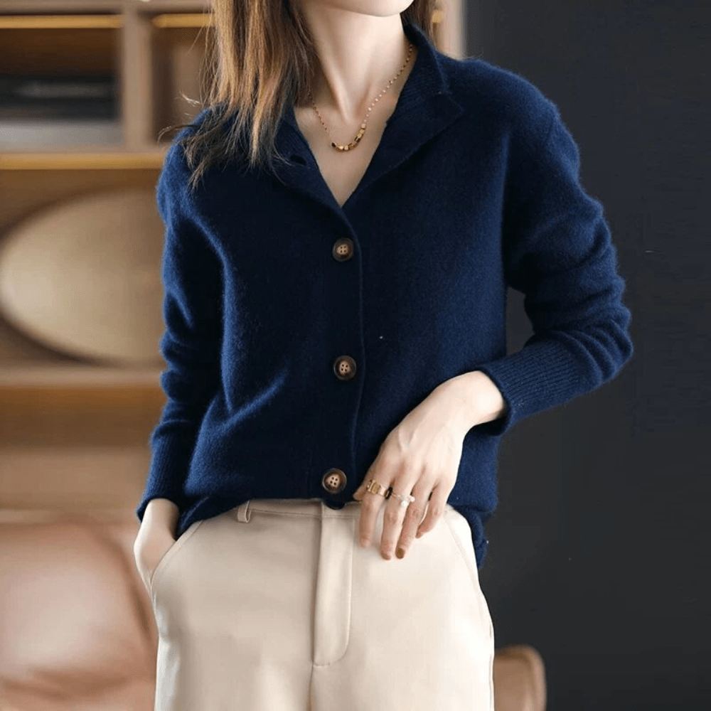 Alina™ | Cardigan Morbido in Lana e Cashmere