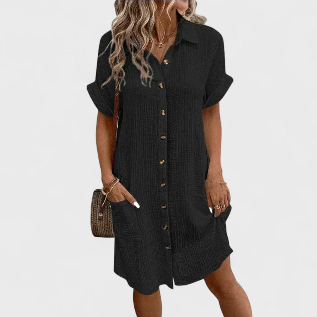 Emma | Vestito In Lino Artigianale da Donna