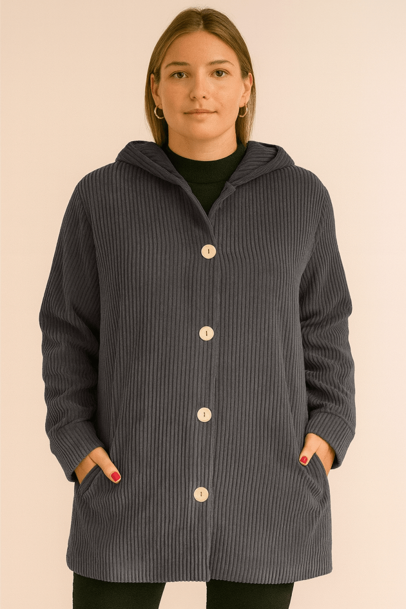 Indie | Giacca Con Cappuccio In Velluto A Coste