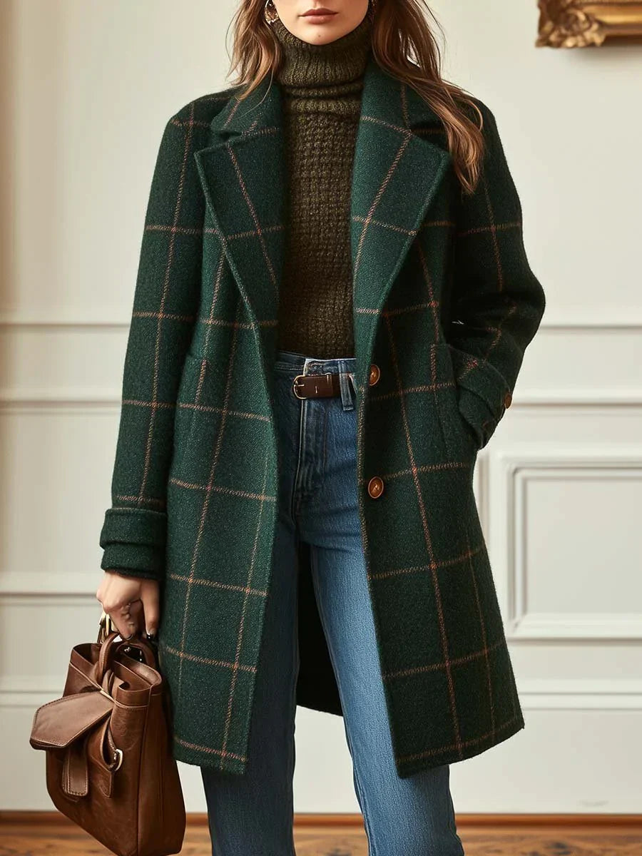 Sera™ | Cappotto Classico A Quadri