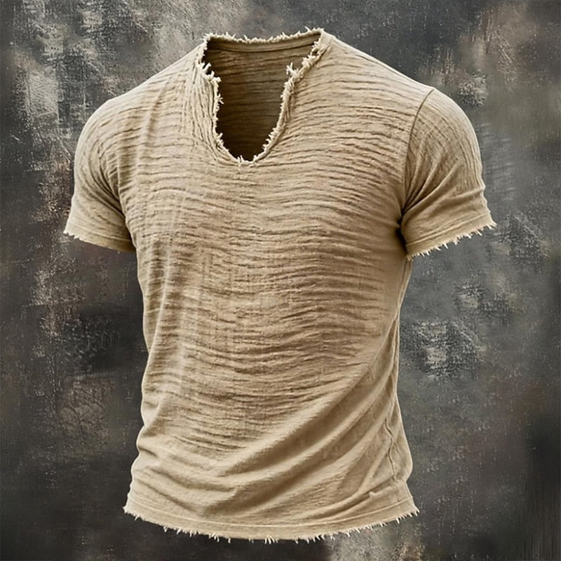 Varel | T-shirt Vintage con scollo a V