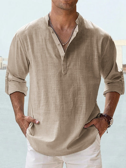 Givalli - Camicia over in lino casual