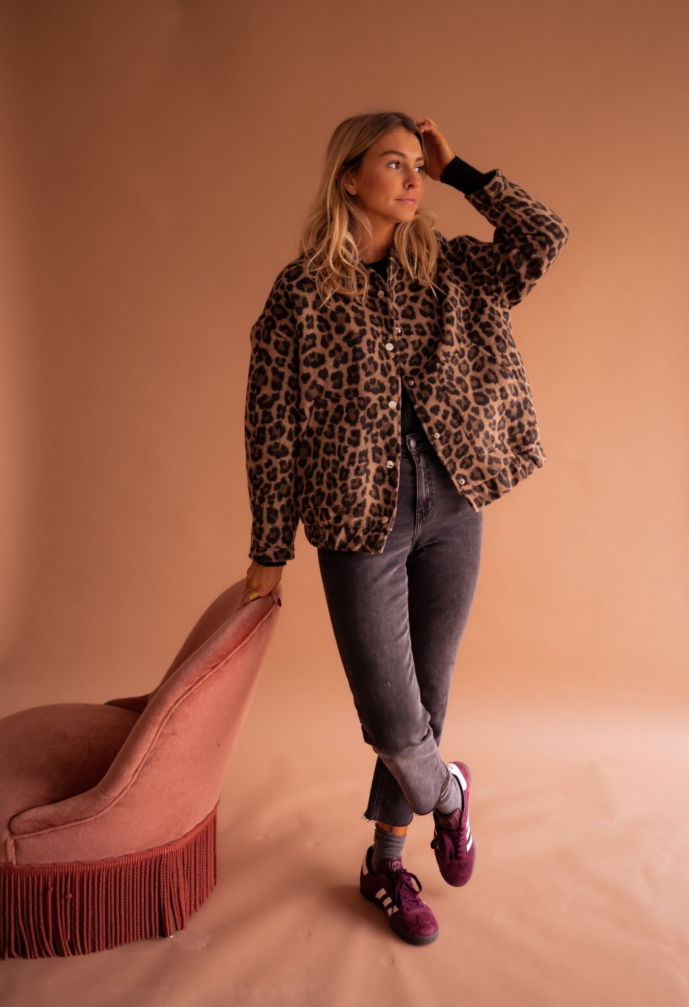 Natalie | Giacca Leopardata Alla Moda