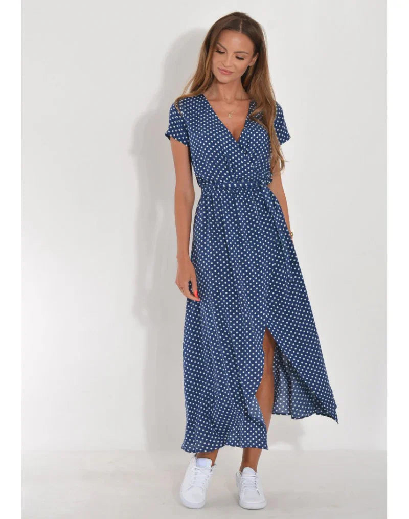 Giada™ | Abito elegante con scollo a V e linea modellante