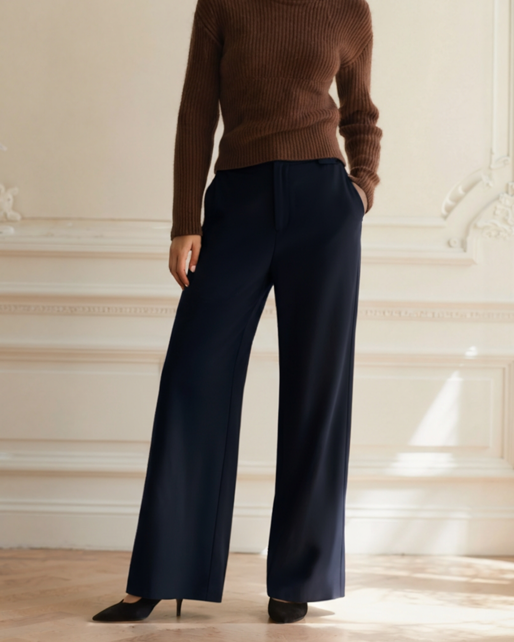 Pantaloni Serena a Gamba Larga